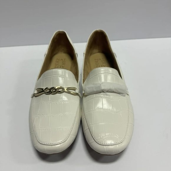 Naturalizer Women Naturalizer Womens Kayden Loafer White Croc Size 8.5W